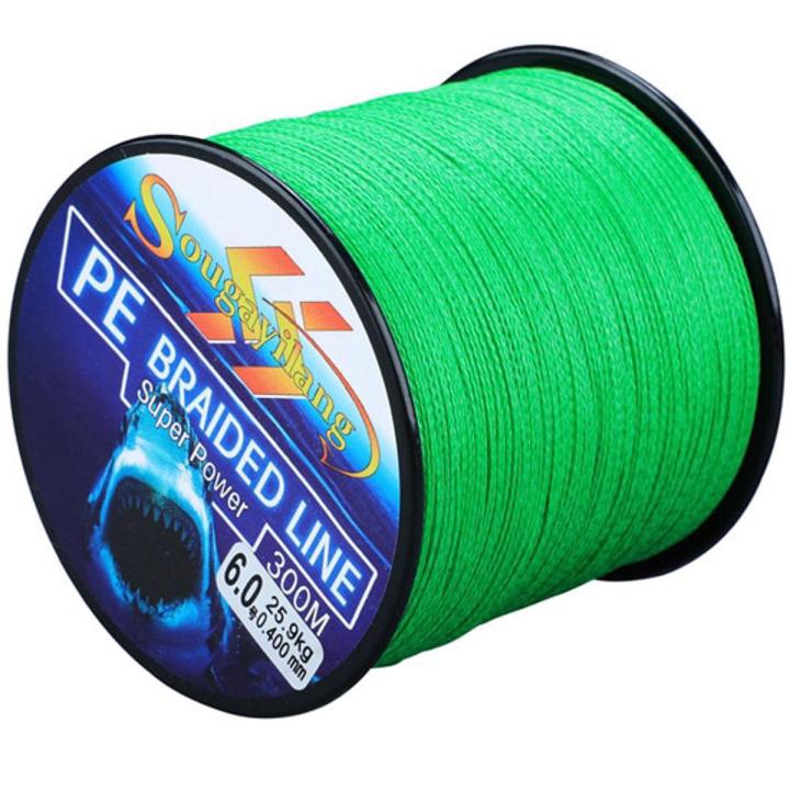 Fishing Line 0.6-8.0 300M PE 4 Strand Braided Fishing Line 6.3-32.8KG Multifilament Fishing Line
