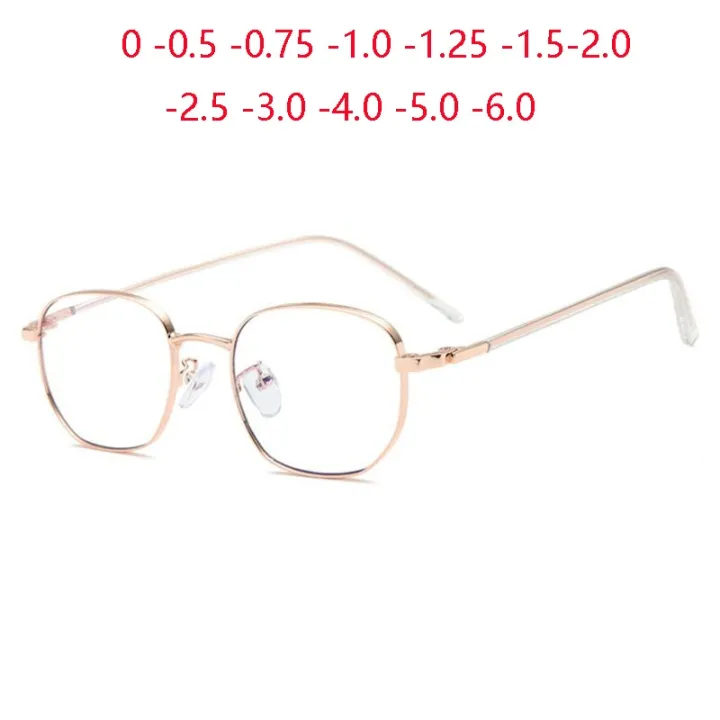Anti-blue%20Light%20Anti-radiation%20Computer%20Prescription%20Glasses%20Frame%20Women%20Metal%20Rose%20Gold%20Short-sight%20Eyewear%200%20-0.5%20-0.75%20To%20-6%20-%20Image%203