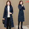Winter Jacket Women X-long Thicken Down Coat with A Hood Straight Elegant Outerwear 2023 Korean Fashion Female Parkas. 