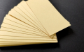 50PCS Light Yellow Blank Kraft Board, Message Card, Gift Card (4inch / 2inch). 