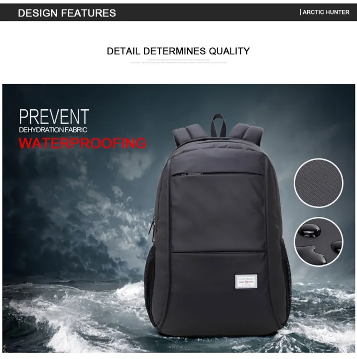 ARCTIC%20HUNTER%20Waterproof%20Black%20School/College%20Bag%20-%20Image%203
