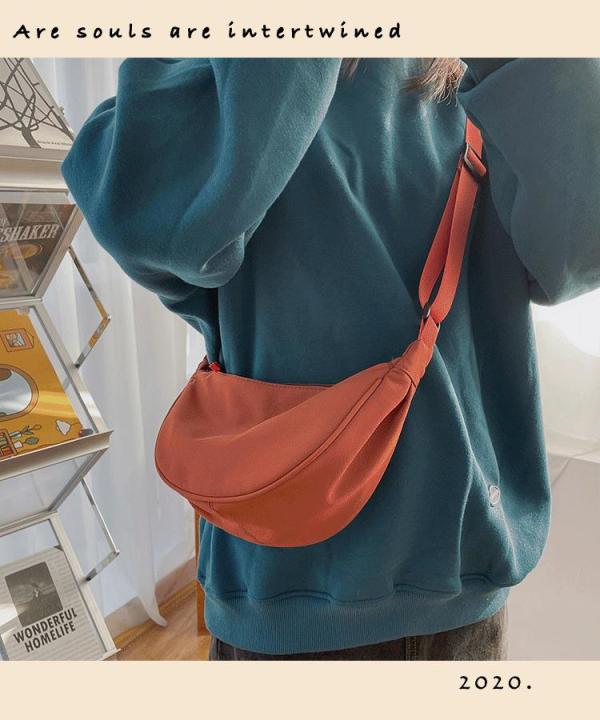 2023%20nylon%20messenger%20bag%20women's%20new%20trendy%20dumpling%20bag%20lightweight%20small%20shoulder%20bag%20armpit%20bag%20simple%20shoulder%20canvas%20bag%20-%20Image%203