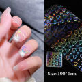 Nail Art Aurora Cellophane Glass Foil Film Sticker Colorful Transfer Laser Jewelry Paper Manicure Nails DIY Decoration Wholesale. 