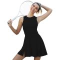 CUGOAO New Women Solid Tennis Dress Suit with Short Sleeveless Golf Badminton Sports Dresses Female Gym Fitness Sportswear.