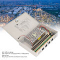 CCTV Power Supply 110V 12V10A Electric Shock Proof Power Supply Box Anti Theft Lock 18 Channel Rain Proof for Market. 