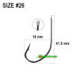 Large Size MARU 18/20/22/24/26 Fishing Hook Flat Head MARUSEIGO High Carbon Steel Sharp Barbed Fish Hooks.