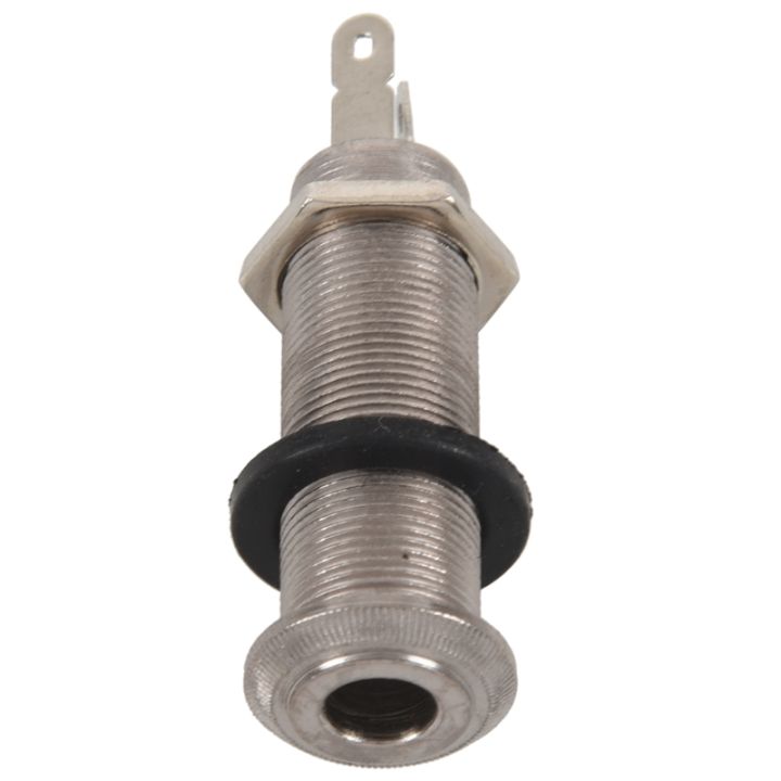 Electric%20Guitar%20Jack%20Chrome%20Threaded%20Cylinder%20Output%20Input%20Jack%20Plug%20Sockets%201/4%20inch%20for%20Electric%20Guitar%20-%20Image%202