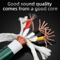 Hifi Power Cable High Quality OCC Copper EU US AU Power Cord For CD Decoder and Tube Amplifier. 
