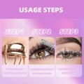 QIBEST Sparkling Diamond 3D Mascara Long Lasting Makeup Curling Volume Extension Glitter Lengthening Eyelashes Mascara Cosmetics. 