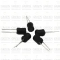 5pcs Radial Inductor 220uH Magnetic Core Ferrite Drum Core Choke Power Inductor Through Hole Lead For PCB Board Electronics Projects DIY. 