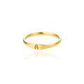 Tiny Initial Letter Rings For Women Fashion A-Z Letter Finger Stainless Steel Ring Aesthetic Wedding Jewelry Gift bijoux femme. 