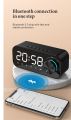 ZXL-B126 Subwoofer Mini Bluetooth Speaker/Mirror Dual Alarm Clock Digital Display LED Wireless Subwoofer Music Player. 