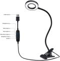 Clip on Light Reading Lights Clamp Light with USB LED Desk Lamp Flexible Night Light for Reading/Bed Headboard Headbaord Light. 