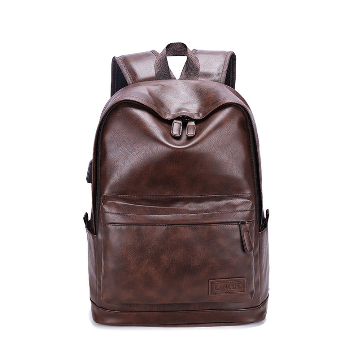 New%20Korean%20version%20backpack%20simple%20men's%20backpack%20solid%20color%20pu%20leather%20business%20backpack%20female%20school%20bag%20leisure%20travel%20bag%20-%20Image%206