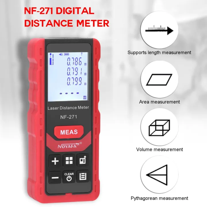 NF-271 70M Digital Distance Meter Support Distances Area Volume ...