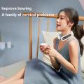Electric Neck Massager EMS Pulse Rechargeable USB Cervical Traction Therapy Massage Stimulator Pain Relief Heating Massager. 