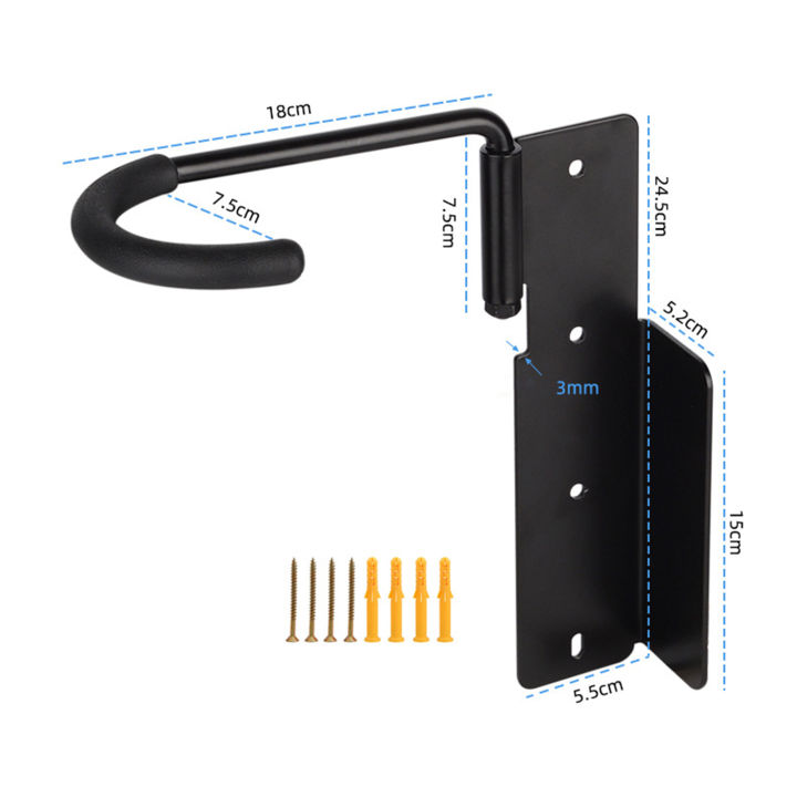 Bicycle%20Hook%20Rack%20Vertical%20Bike%20Rack%20Wall%20Mount%20for%20Space-saving%20Bicycle%20Storage%20Universal%20Garage%20Hanger%20with%20Helmet%20Hook%20less%20Than%20Space-saving%20Bike%20Rack%20-%20Image%202