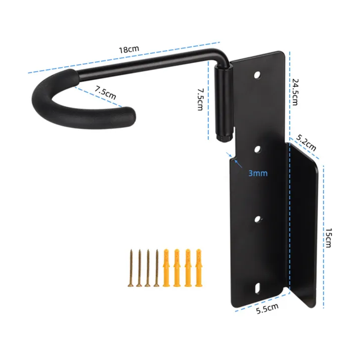 Bicycle%20Hook%20Rack%20Vertical%20Bike%20Rack%20Wall%20Mount%20for%20Space-saving%20Bicycle%20Storage%20Universal%20Garage%20Hanger%20with%20Helmet%20Hook%20less%20Than%20Space-saving%20Bike%20Rack%20-%20Image%202