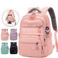High School Bags for Teenage Girls Large Nylon Women Waterproof School Backpack Female Laptop Backpack Student Bookbag Black. 