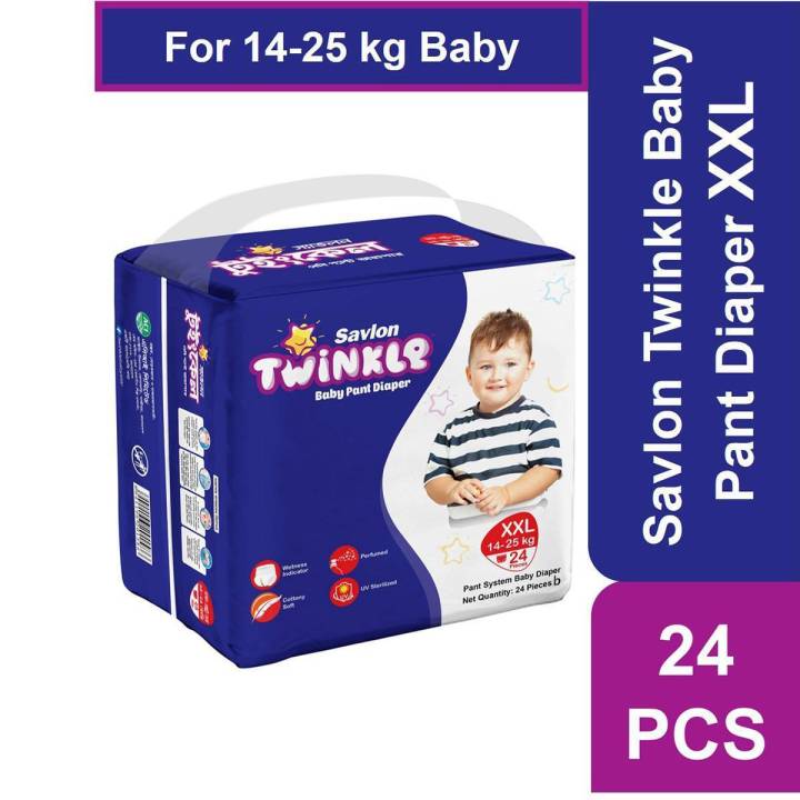 TwinkleBaby Pant Diaper XXL 24 Pieces (14-25 Kg)