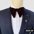 Trending New Design Velvet Solid Color Bow Tie For Stylish Fashionable Outlook (1P).