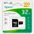 Apacer 32GB MicroSDXC Full HD 3D(5y warranty/water/magnet/temperature Proof,maUHS-I, U1,A1 v10 32GB Official Memory Card.