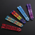 Butterfly All Steel Unbladed Outdoor Folding Comb CSGO Peripheral Fantasy Hands Swing Practice Novice Training Knife.