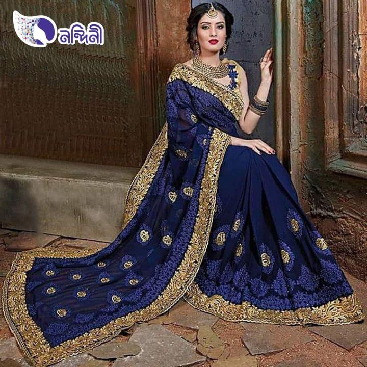 Stylish%20And%20Elegant%20Georgette%20Saree%20For%20Women%20-%20Image%203