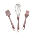 3 in 1 Silicone Kitchenware, 3-Piece Baking Kit, Basting Brush, Dough Spatula & Whisk, Silicone Kitchen Utensils, Silicone Baking tools Pack of 3. CD:P20.. 