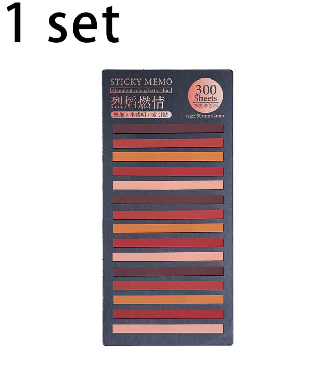 300Pcs/Set%208%20Styles%20Very%20Thin%20Long%20Strip%20Index%20Stickers%20Universal%20PET%20Sticker%20Fluorescent%20Transparent%20Thin%20Strip%20Index%20Stickers%20Reusable%20Marker%20With%20Key%20Bookmark%20-%20Image%209