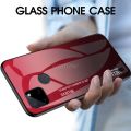 Vantime for Realme C21Y / Realme C25Y Case Gradient Phone Back Hard Glass Cover. 