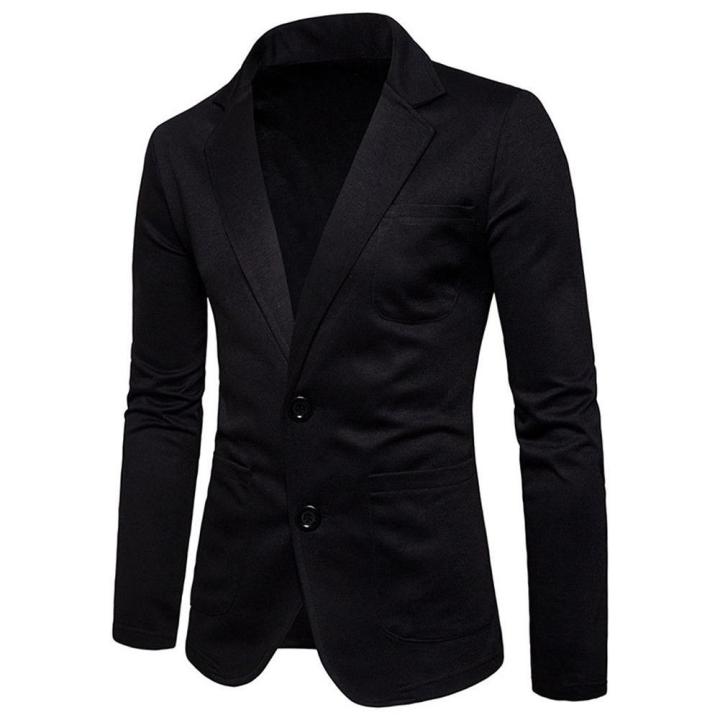 Men%20Slim%20Fit%20Formal%20Two%20Button%20Suit%20Coat%20Jacket%20Tops%20-%20Image%203