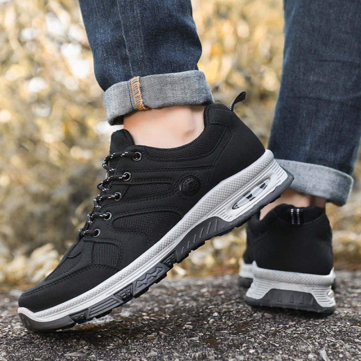 Summer%20New%20Hiking%20Boots%20Outdoor%20Men's%20Air%20Cushion%20Thick-soled%20Casual%20Shoes%20Flying%20Weaving%20Fabric%20Workwear%20Breathable%20Sneakers%20-%20Image%203