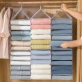 Hanging Closet Organizer For Clothes T-Shirt Underwear Pants Organizer Hanging Storage Bag Save Space Wardrobe Clothes Organizer. 
