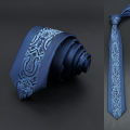 Alien Skinny 6cm Ties For Men Wedding Dress Necktie Floral Paisley Patchwork Black Blue Tie Business Slim Shirt Accessory Gift Cravate. 