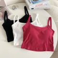 Pure Desire Style New Beauty Back Camisole Girls Inner Wear One-Piece Chest Pad Bottoming Underwear Outer Wear Wrapped Chest Tube Top Fashion. 