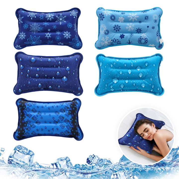 Summer Cooling Ice Pillow Cooling Insert Pad Mat Sleeping Therapy Relax Muscle Therapy 1pc Summer Ice Cold Pillow Sleeping Aid