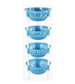 TEL Round Rack for kitchen 4Step-Blue White TEL 862051. 