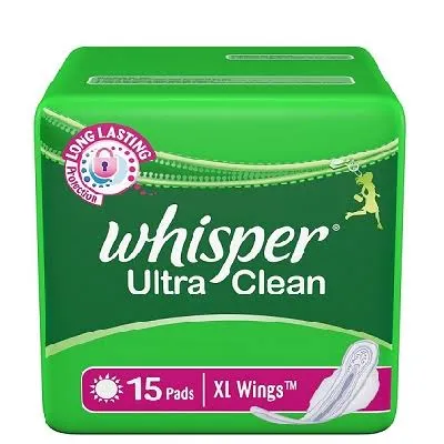 International%20Whisper%20Ultra%20Clean%2015%20Pads%20XL%20Sanitary%20Napkin%20-%20Image%202
