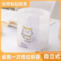 Vehicle mounted bag with vertical pasting, foldable garbage bin for cleaning, disposable car interior storage.