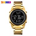 Skmei men digital watch sports fashion stainless steel multifunction waterproof wristwatches 1611.