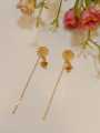High quality gold plated ring degain earring for women.