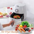 Air Fryer Basket,Steamer Basket,304 Stainless Steel Mesh Basket for Air Fryer,Air Fryer Accessory 8 Inch Basket. 