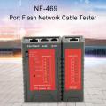 NF-469 Network Cable Tester RJ45 RJ11 Tester for Ethernet LAN Cable Landline Phone Wire Testing Tool.