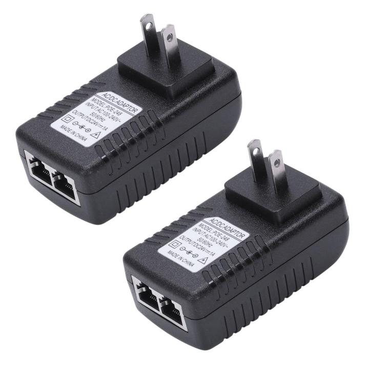 【High-quality】 2X Ethernet POE Injector Adapter for IP Phone Gateway IP Camera
