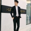 Men Suits Blazers 3 Pieces 2 Sets Wedding Elegant Business Vest Pants Blue Coats2022 Formal Jackets Korean Luxury. 