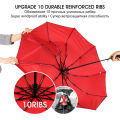 Double Layer 10 Bone Fully Automatic Umbrella Wind Proof Sun Proof Sunny and Rainy Dual Purpose UV Resistant Umbrella Parasoles.