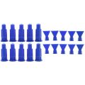 20Pcs Cylindrical Cone for Cartridge Caulking Spare Part Nozzle Spray Tip - 10Pcs 56Mm x 13Mm & 10Pcs 51Mm x 41Mm.