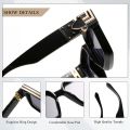 Luxury Brand Fashion Steampunk Sunglasses Women 21 Colors Square Anti-glare Driving Sun Glasses For Men zonnebril dames.