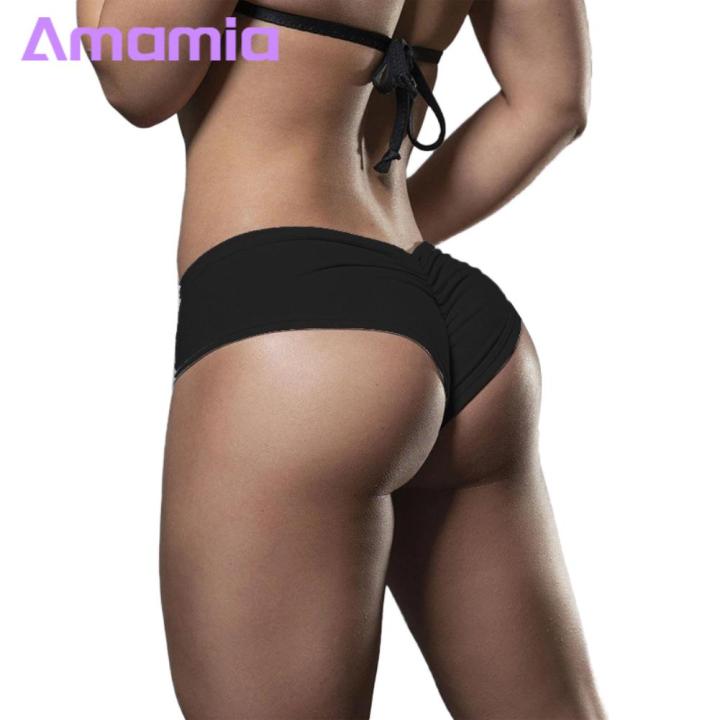 Amamia%20Women%20Solid%20Color%20Ruched%20Minipants%20Micro%20Shorts%20Under%20Dress%20Safety%20Pants%20-%20Image%204